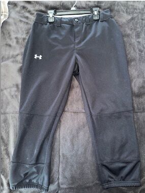 Under Armour Softball Pants Baseball  Athletic Belt Loop Elastic Waist Knee Copy